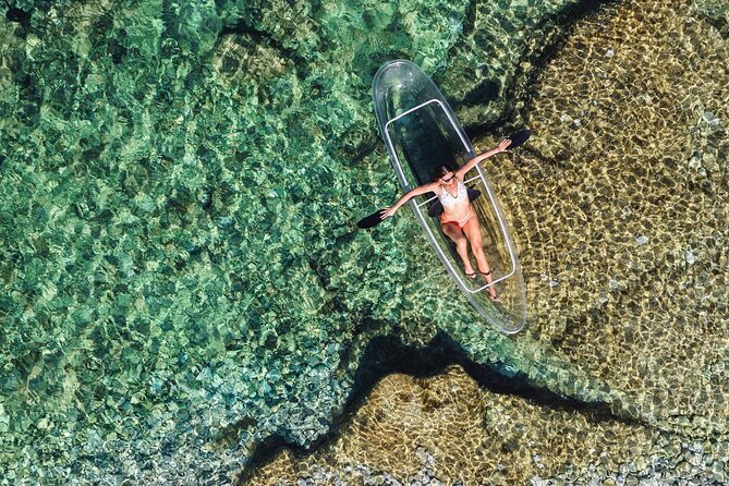 1.5-hour Clear Kayak Rentals: Explore Verudela Cave & Islands - A clear view of Stoja Bay