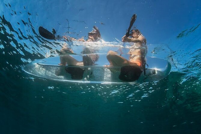 1.5-hour Clear Kayak Rentals: Explore Verudela Cave & Islands - Swimming, masks, and the underwater view