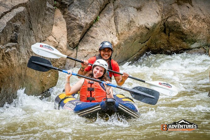 10KM Inflatable Kayaking and 3HR Trekking Adventure - A full day from Chiang Mai to the Mae Taeng River