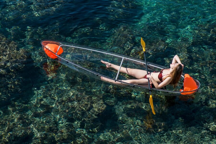 2 Hours Tour - Transparent Kayak Tour - Caves and beaches beyond the road