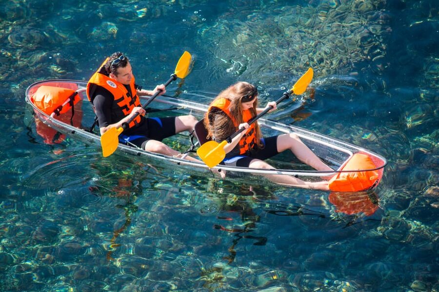 2 Hours Tour - Transparent Kayak Tour - The swimming and snorkeling stop