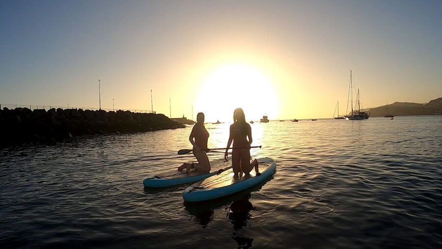 2h Sunset Paddle Board Session in Gran Canaria - Mireille’s teaching style and local touch
