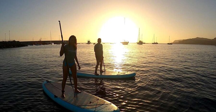 2h Sunset Paddle Board Session in Gran Canaria - Starting on land with the basics
