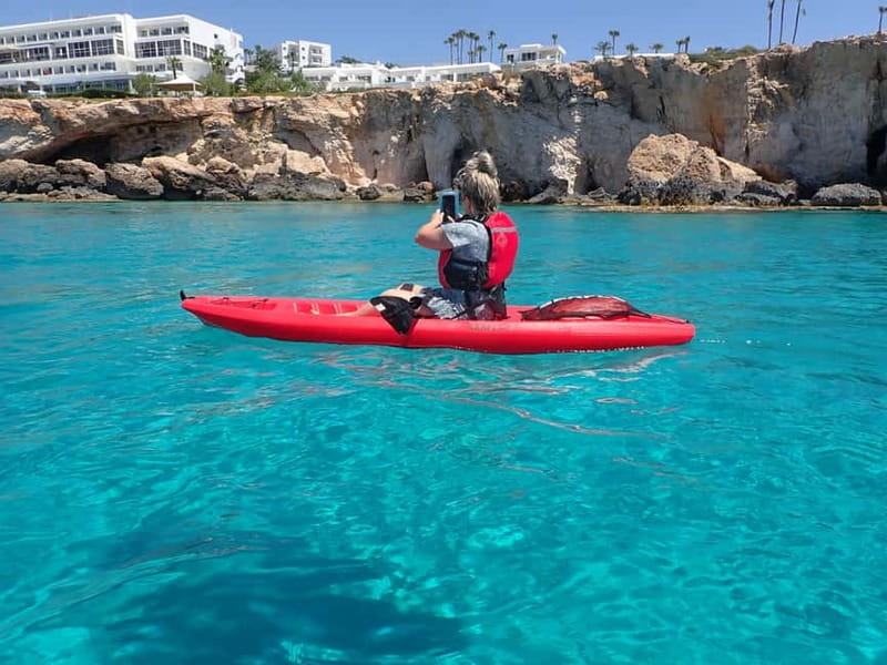 4-hour Ayia Napa SeaCaves Guided Kayaking from Limnara beach - Seasonal closures and rough-water plans