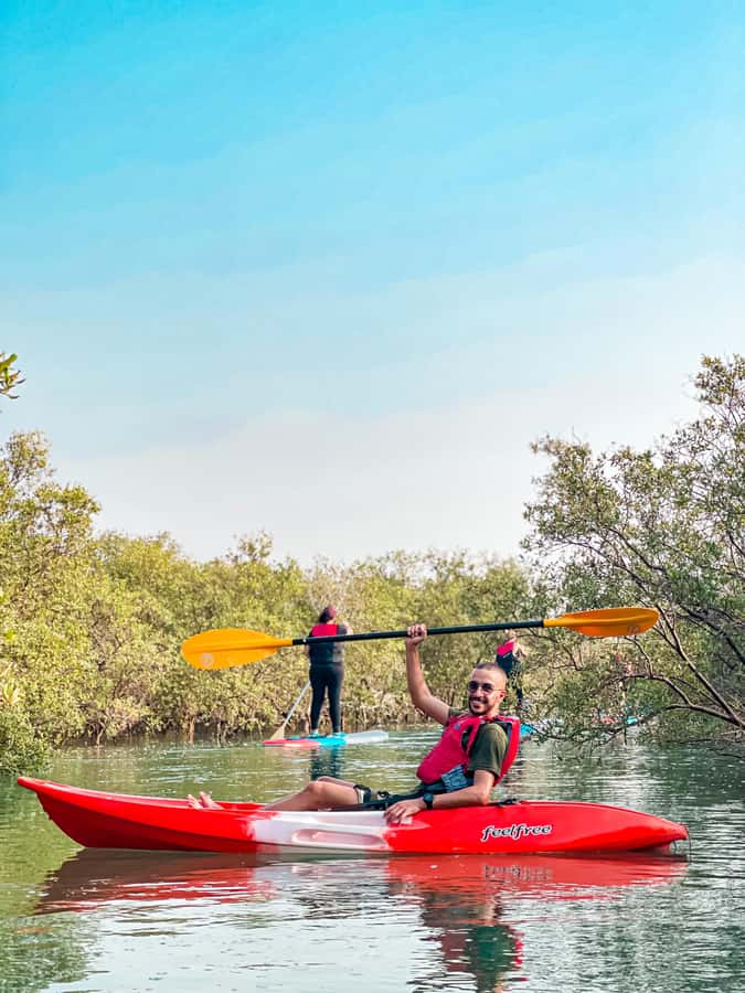 Abu Dhabi: Reem Central Park 2-hour Guided Kayak Tour - The main drawback: a gentle pace