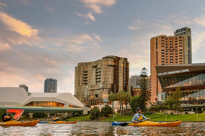 Adelaide City Kayak Tour - Torrens Weir and the quieter riverbanks