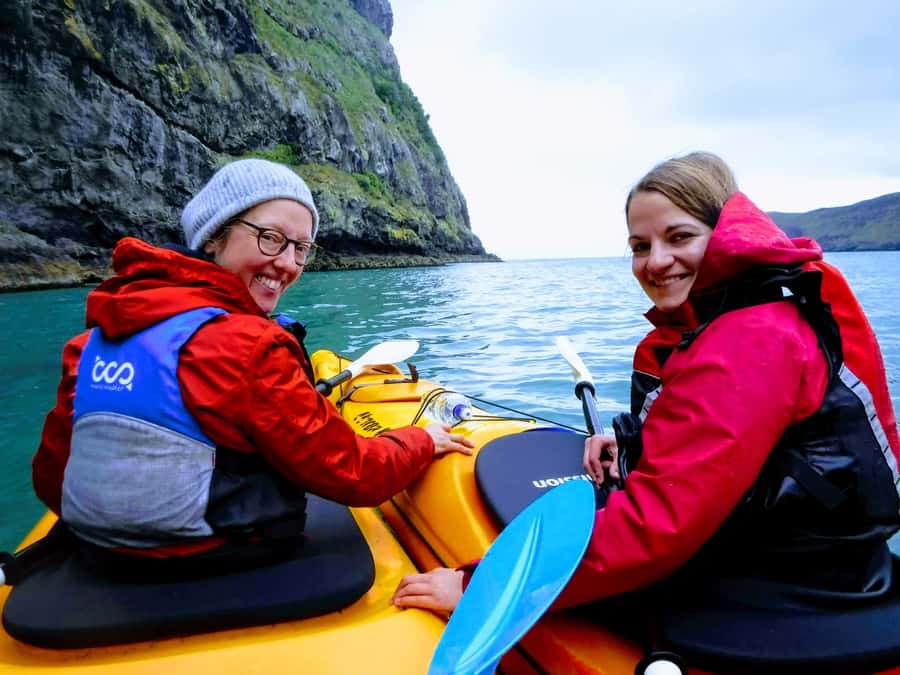 Akaroa: Guided Sunrise Sea Kayaking Tour - The opening safety briefing and first paddle