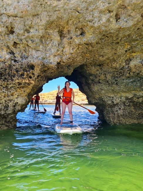 Albufeira: Caves and Beaches SUP Paddleboarding Tour - Your first SUP lesson on the sand