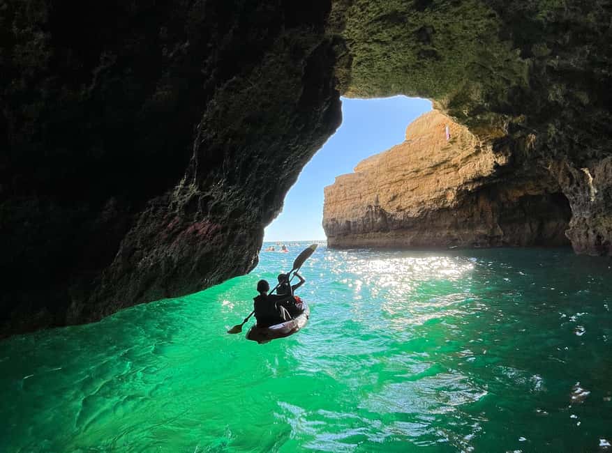 Albufeira: Hidden Beaches & Cliffs Guided Kayak Cave Tour - Key points to know before you book
