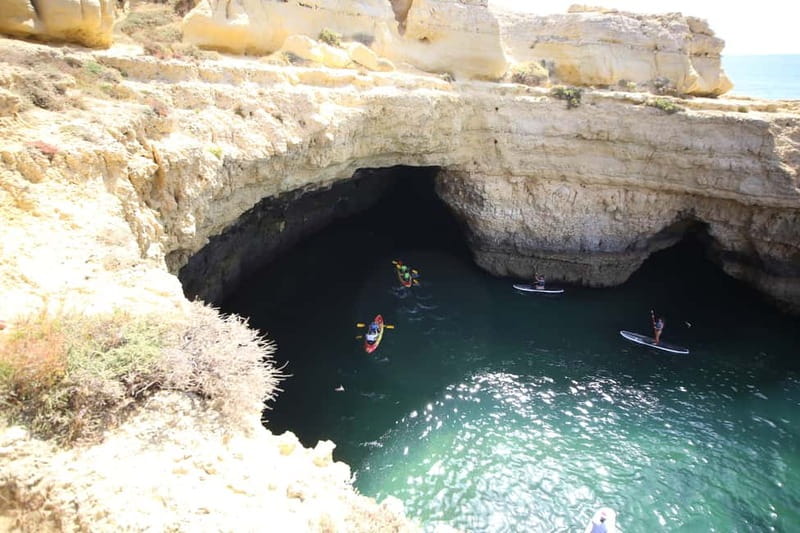 Albufeira: Hidden Beaches & Cliffs Guided Kayak Cave Tour - Passing Praia do Ninho das Andorinhas