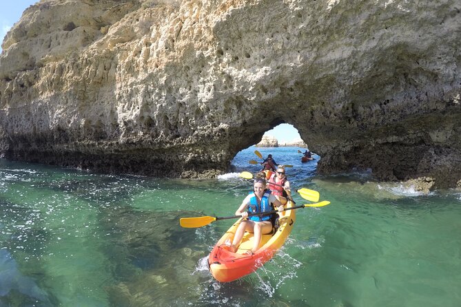 Albufeira Kayak Cave Tour – Hidden Beaches & Cliffs - Photos without risking your phone