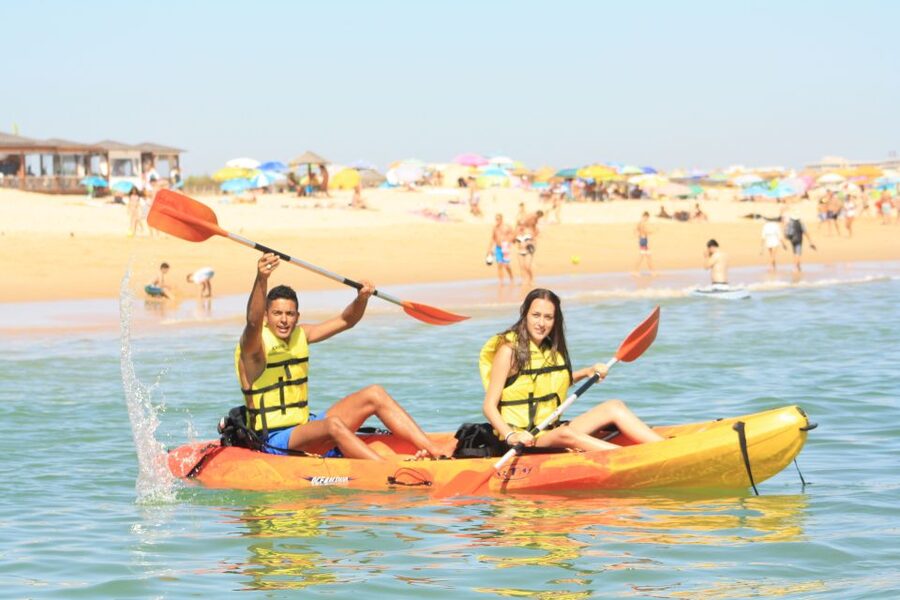 Albufeira: Kayak Rental - Seeing Rocha Baixinha from the water