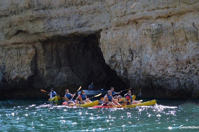 Albufeira Kayak Tour – Relaxing Trip with 2 Guides - The stop at Praia do Ninho das Andorinhas