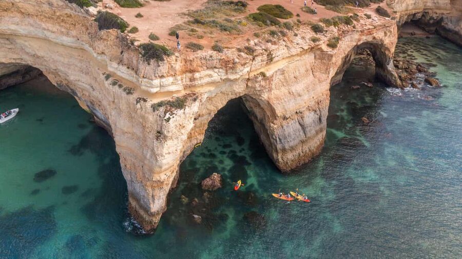 Albufeira Marina: Benagil Cave to Marinha Beach Kayak Tour - What makes the guides valuable
