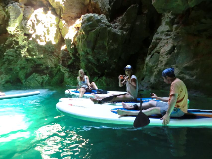 Algarve: Stand Up Paddle Tour w/ Snorkeling to Ingrina Caves - Snorkeling below the board