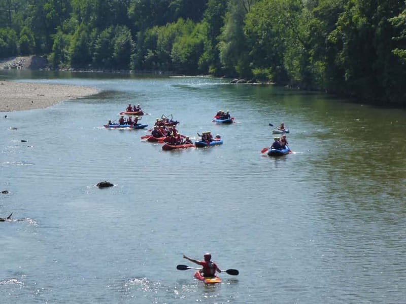Allgäu canoe tour - Learning to steer a two to four-person canoe