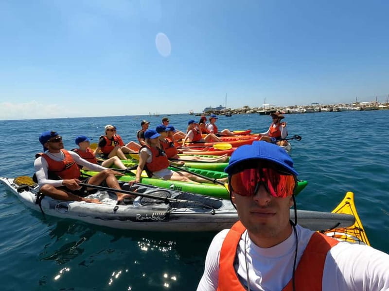 Amalfi Coast: Kayak, Snorkeling, Pandora Cave & Hidden Beach - Acquachiara beach and the first real pause