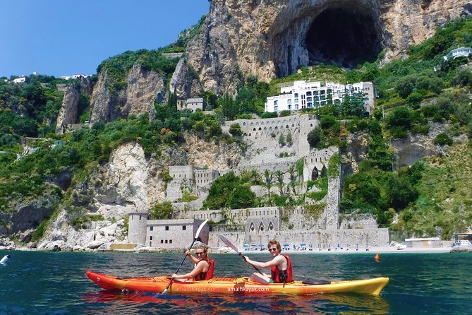 Amalfi Coast Kayak Tour: Explore Caves, Arches & Hidden Beaches - Runghetiello Grotto and the western basin