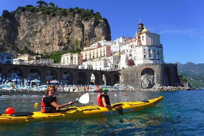 Amalfi Coast Kayak Tour: Explore Caves, Arches & Hidden Beaches - Swimming, snorkeling, and the beach break