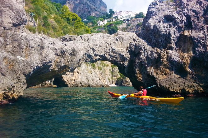 Amalfi Coast Kayak Tour: Explore Caves, Arches & Hidden Beaches - Getting onto the water at Amalfi