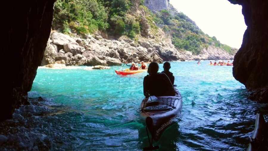 Amalfi Coast: Kayak Tour with Snorkeling and Grottoes Visit - Key points at a glance