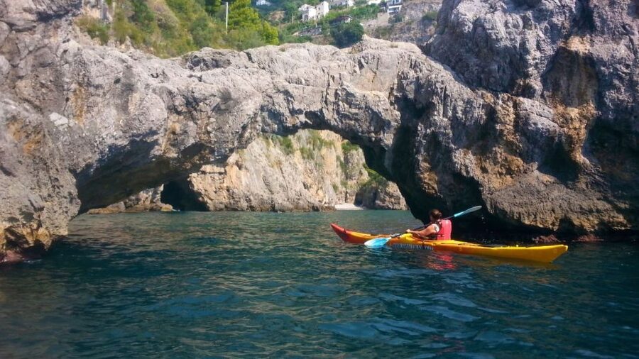 Amalfi Coast: Kayak Tour with Snorkeling and Grottoes Visit - Seeing the Amalfi Coast from a kayak