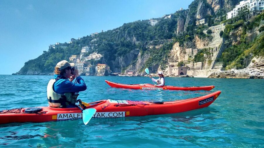 Amalfi Coast: Kayak Tour with Snorkeling and Grottoes Visit - Conca dei Marini from the sea