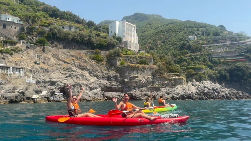 Amalfi: Kayak-Snorkel to Pandora Cave, Hidden Beach & Drinks - The long pause at Dead Horse Beach
