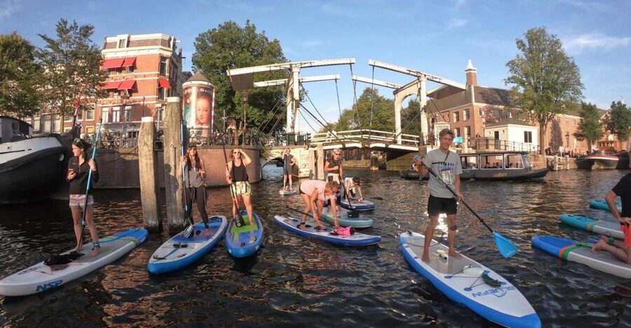 Amsterdam: 2-Hour Stand Up Paddle Board Tour - Starting beside the windmill at Brewery Het IJ