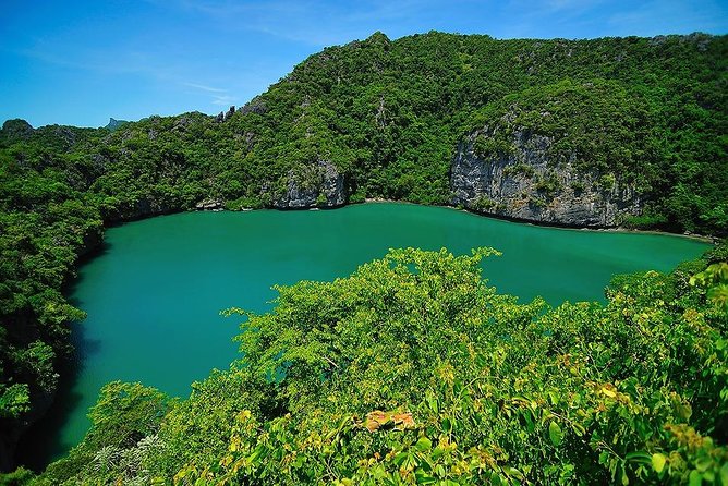 Angthong National Marine Park by Speed Boat with Snorkeling & Kayaking - Climbing above Emerald Lagoon at Koh Mae Koh