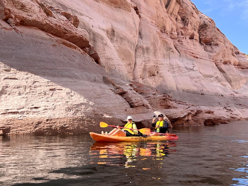 Antelope Canyon: Guided Kayaking & Swimming Tour - Entering the red sandstone canyon