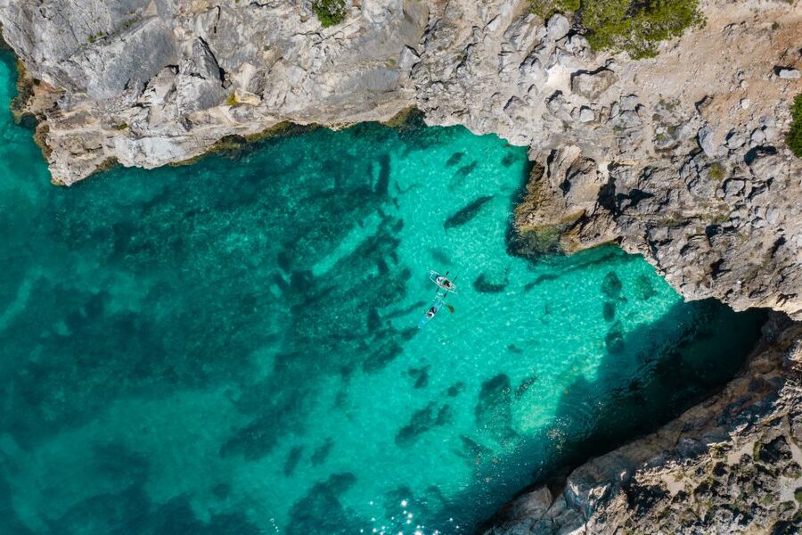 Arrábida: Guided Transparent Kayaking Tour - Galapinhos Beach: swim, snorkel, and slow down