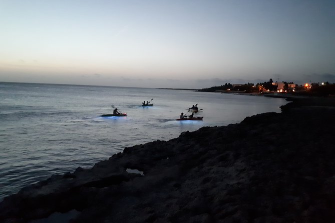 Aruba Night Glass Kayak Tour - From Arashi Beach to the fading sun