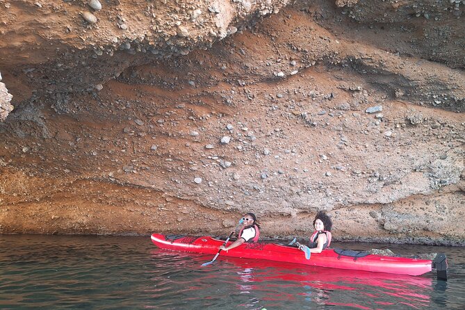 Athens: Kayak and Snorkeling at Caves and Hidden Beaches - Resting at a secluded private beach