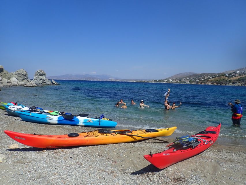 Athens: Sea Kayaking Adventure on the South/East Coast - Paddling past cliffs and beaches
