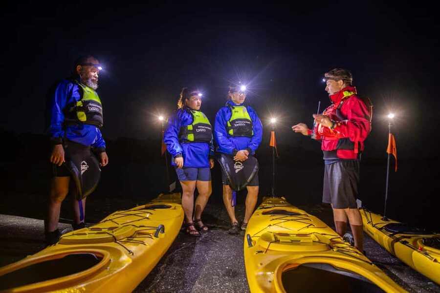 Auckland: Sunset & Night Sea Kayak Tour to Rangitoto Island - A sunset trip with an unusual second act