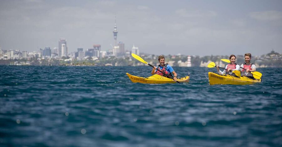 Auckland: Sunset & Night Sea Kayak Tour to Rangitoto Island - Rangitoto’s volcanic slopes and summit walk
