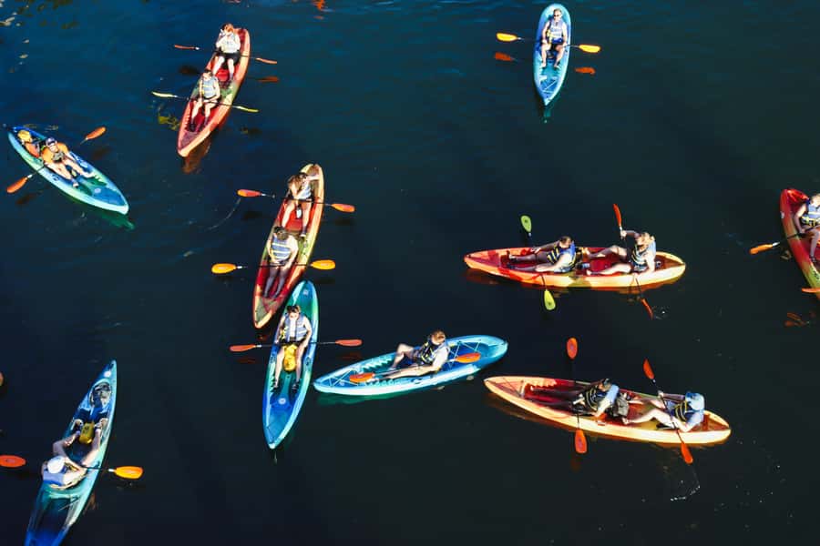 Austin: Downtown Skyline Kayaking Tour - Paddling toward the Austin skyline