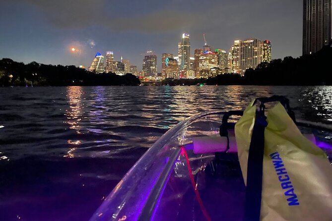 Austin Texas Night Clear Kayaking Glow Tour - Fish below and bats above
