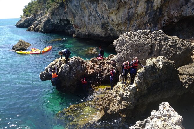 Award Winner Premium Kayak and Coasteering Adventure with Lunch - Cliff jumps are optional, but the day is still active