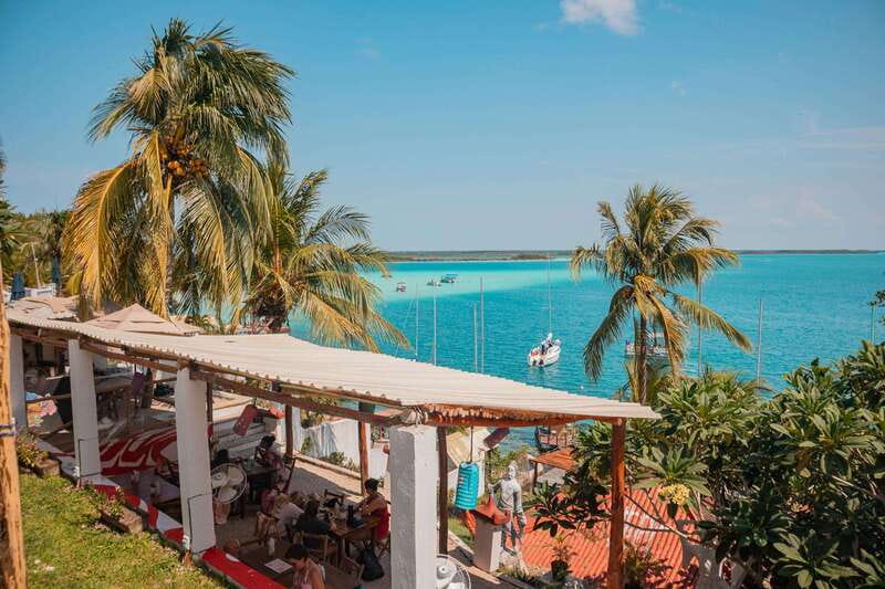 Bacalar: 3-hr Pontoon Boat Tour with Beach Club + Kayaks - Starting at the 360 Panoramic Observatory