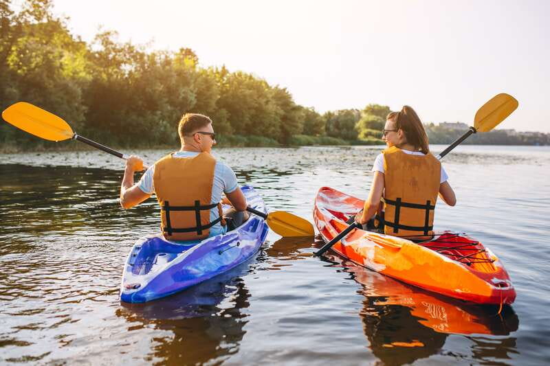 Bacalar: Full Day Kayak Rental in the Lagoon of Seven Colors - Paddling freely instead of following a fixed route
