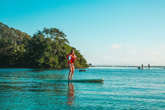 Bacalar Sunrise Stand Up Paddleboard Tour with Breakfast & Photos - GoPro photos without carrying your phone