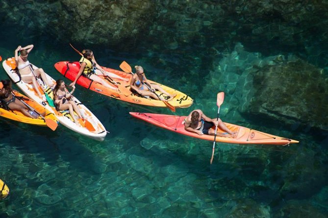 Barcelona Costa Brava Kayak, Snorkel & Cliff Jump Day Tour - Cliff jumping with several height choices