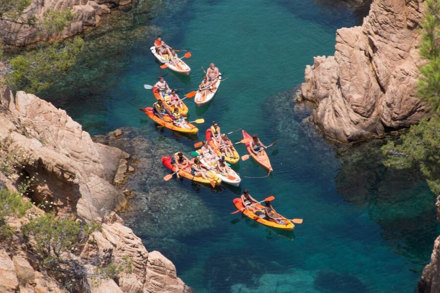 Barcelona: Costa Brava Kayak, Snorkel & Cliff Jump & Lunch - The bus ride from Barcelona to the coast