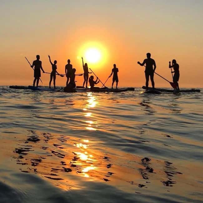 Barcelona: Sunrise or Sunset Paddle Surf with Photos - The first lesson: kneeling, paddling, and finding balance