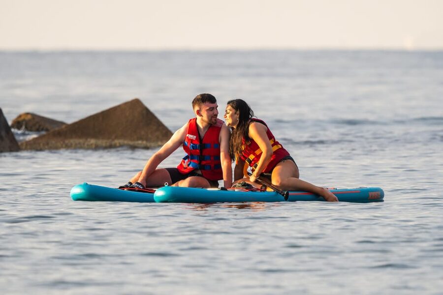 Barcelona: Sunset Paddleboarding Experience with 1 Beer - Should you book this Barceloneta paddleboard session?