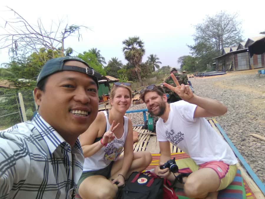 Battambang,Tuktuk and kayak, BambooTrain ,Wat Banan,Bat cave - Kayaking the Sangker River for one hour