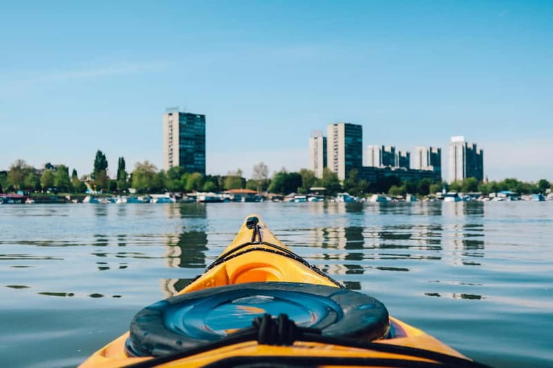 Belgrade: Great War Island Kayak Adventure - Millennium Tower and Lido beach