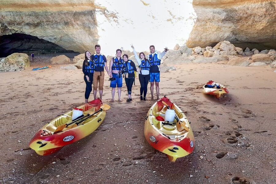 Benagil: Benagil Caves and Secret Spots Guided Kayaking Tour - Choosing the best departure time